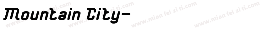 Mountain City字体转换